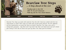 Tablet Screenshot of bearclawtreesteps.com